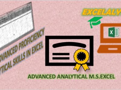 ADVANCED ANALYTICAL LEVEL EXCEL