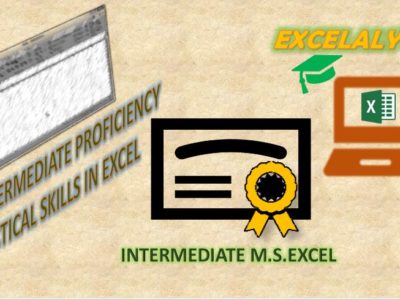 INTERMEDIATE PROFICIENCY LEVEL EXCEL